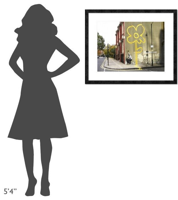 "Pollard Street, London (graffiti attributed to Banksy)"  by Anonymous, 32x26"
