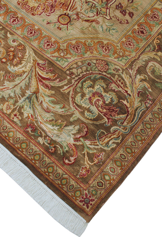 Pak-Persian Firdous Gray Rug, 6'0x9'0