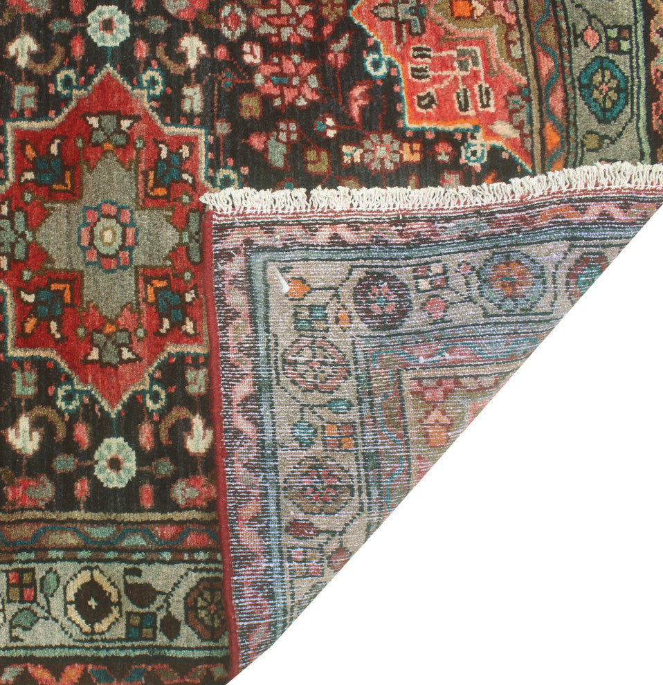 Fine Vintage Distressed Cartland Charcoal/Grey Runner, 2'10 x 8'9
