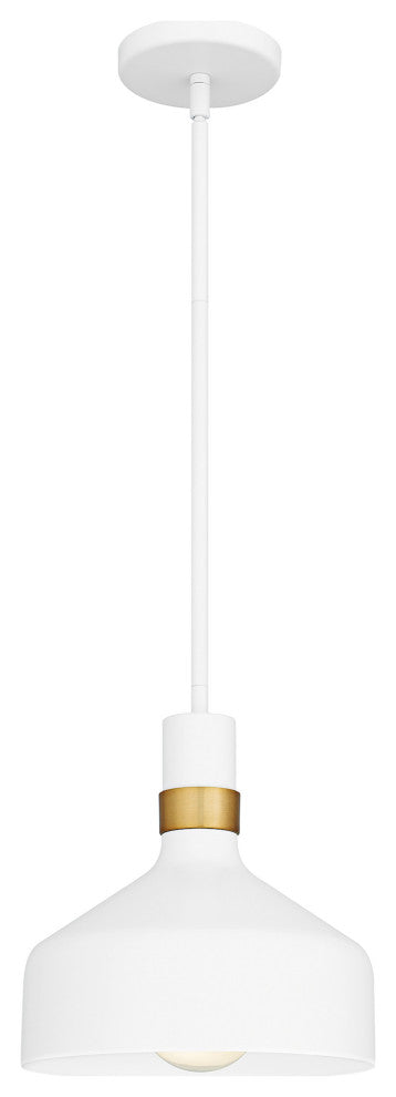 Quoizel QPP6804 Arbor 10"W Mini Pendant - Matte White