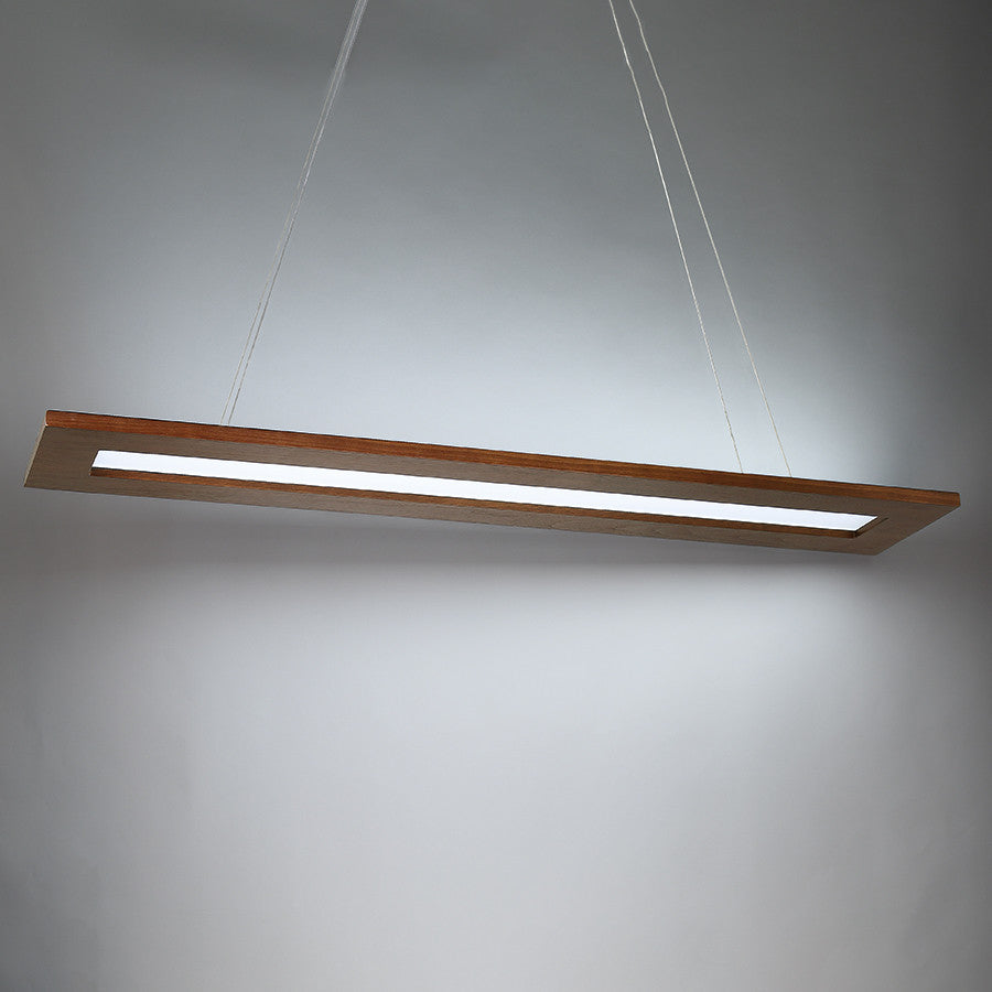 Tablet LED Linear Pendant 3000K, Dark Walnut