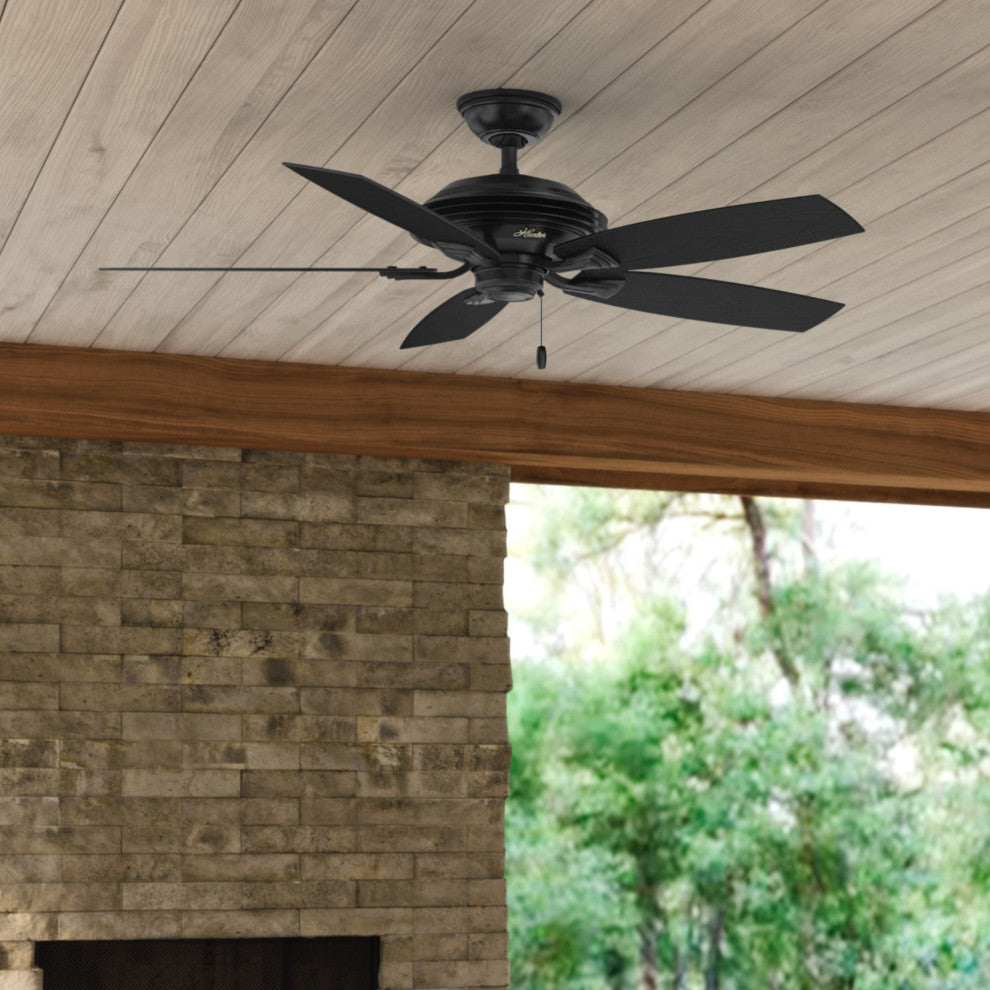 Hunter Fan Company 52" Rainsford Matte Black Ceiling Fan