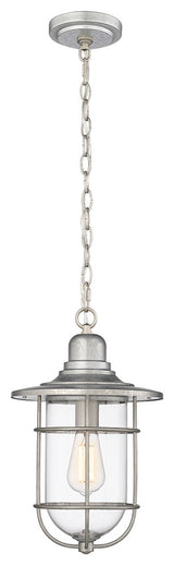 1 Light 10" Galvanized Outdoor