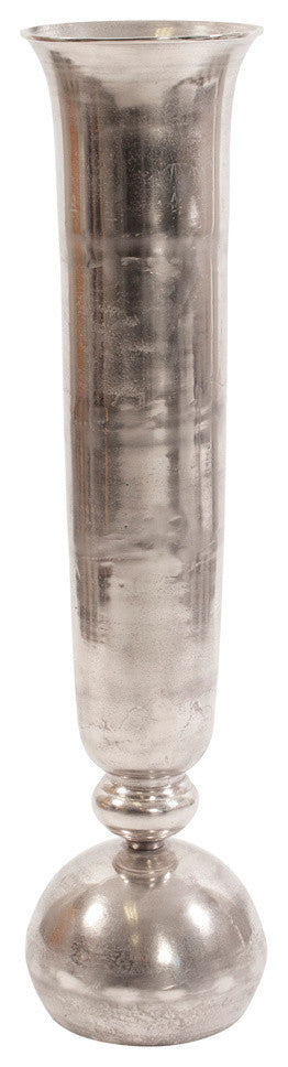 Howard Elliott Silver Oversized Trumpet Vase