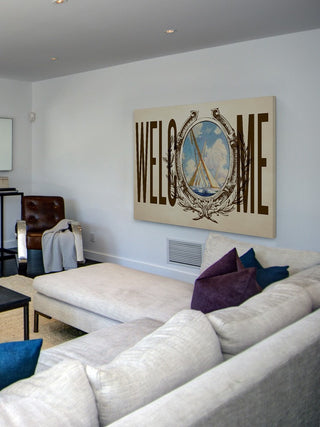 "Ship Welcome" Painting Print on Wrapped Canvas