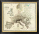 "Mountains of Europe, 1854"  by Alexander Keith Johnston, 34x30"