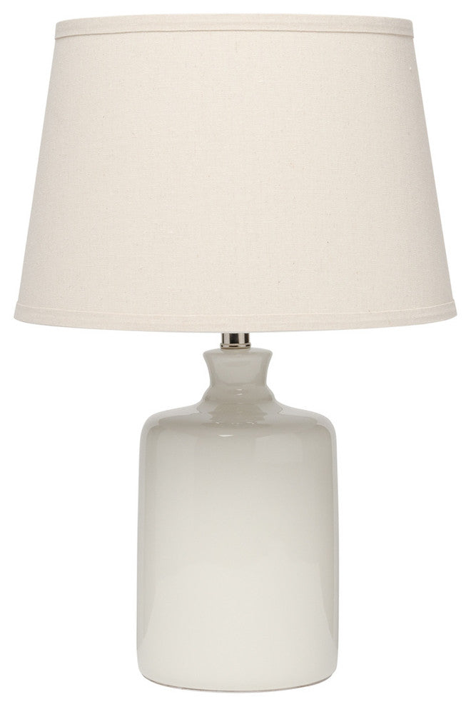 Cream Milk Jug Table Lamp With Tapered Shade