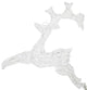 LED Running Buck Deer Spun Glass Yard Decoration, Polar White Lights, 33"