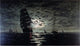 Franklin J Stanwood Moonlight Marine, Gallery Wrapped Canvas Print, 18"x27"