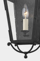 Santa Barbara County 1 Light Exterior Wall Sconce Small French Iron Frame