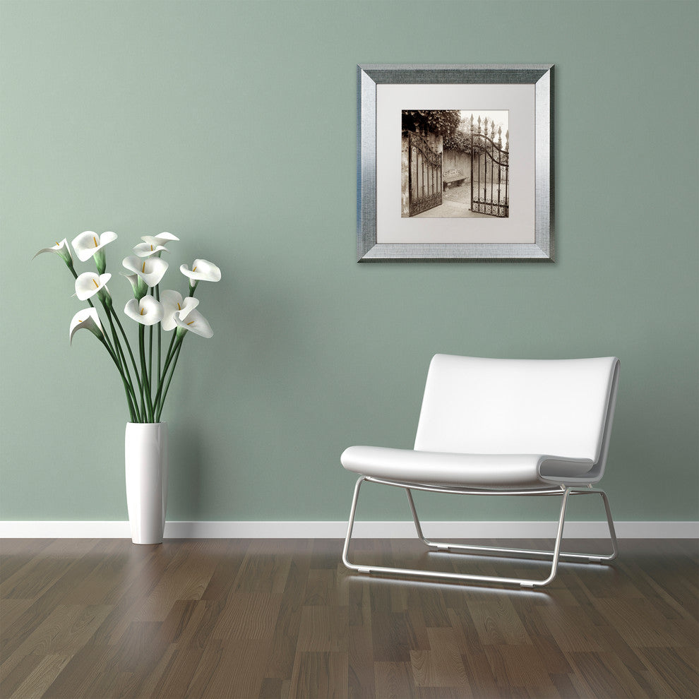 Alan Blaustein 'Avignon I' Art, Silver Frame, White Mat, 11x11