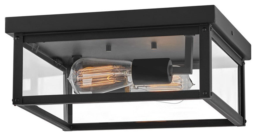 Hinkley Beckham Medium Outdoor Flush Mount 12193BK, Black