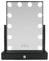 Hollywood Tri-Tone XL Makeup Mirror With Drawer