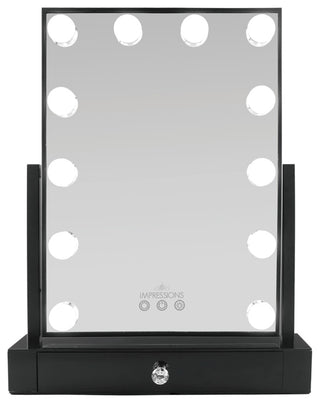 Hollywood Tri-Tone XL Makeup Mirror With Drawer
