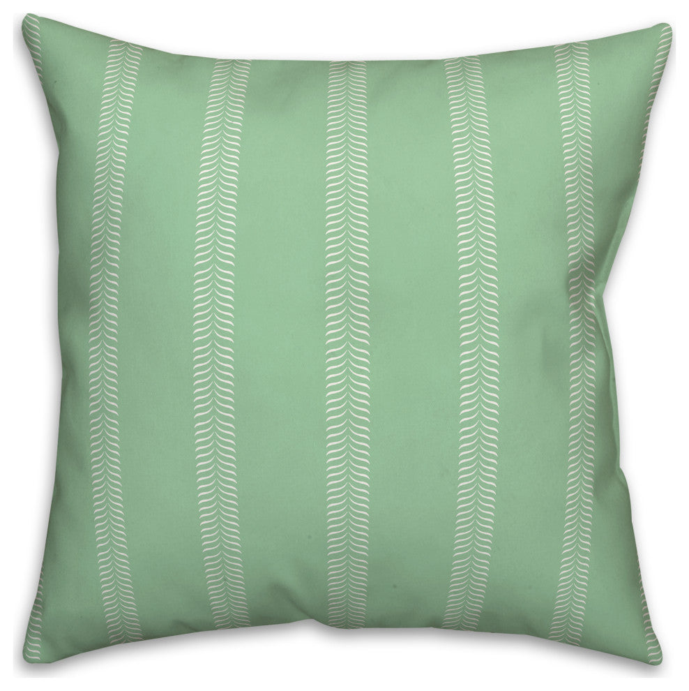 Green Lines 18x18 Indoor/Outdoor Pillow
