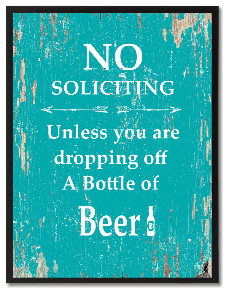 Dropping Off A Bottle Of  Beer  Inspirational, Canvas, Picture Frame, 13"X17"