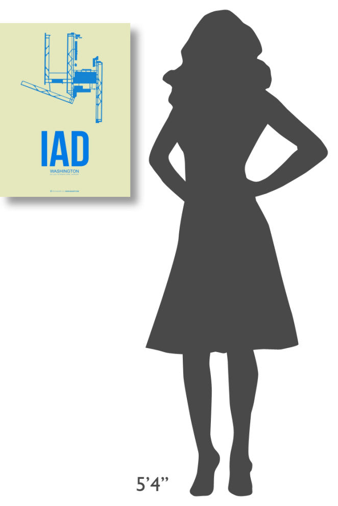 "IAD Washington Poster 1" Fine Art Print
