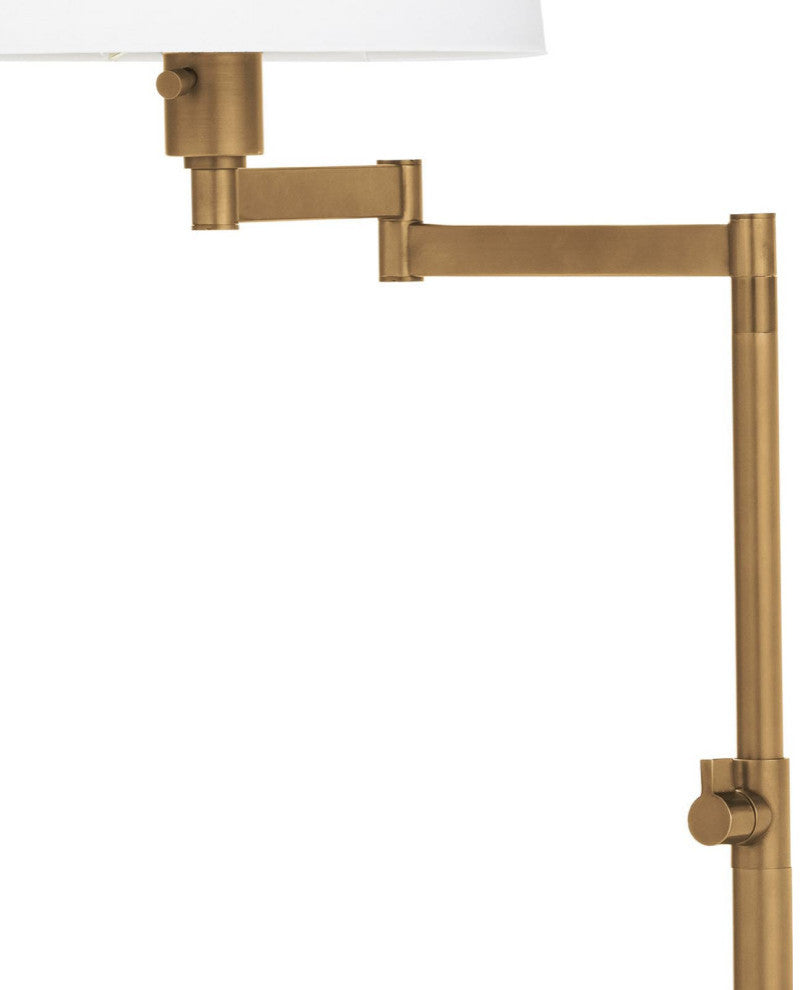 Virtue Floor Lamp, Natural Brass