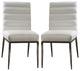 Leatherette And Metal Side Chair, White