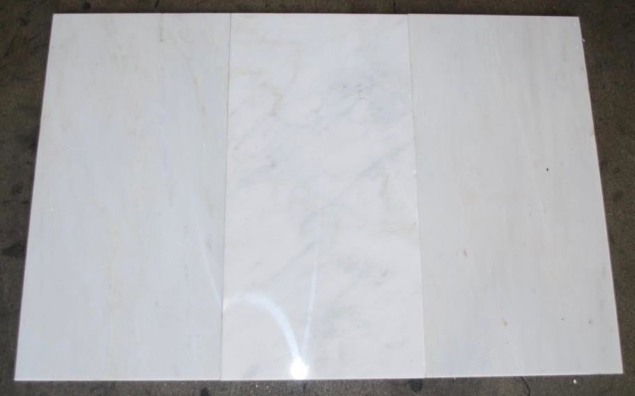 Calacatta Honeymoon Marble Tiles, Polished Finish, 12"x24", Set of 48