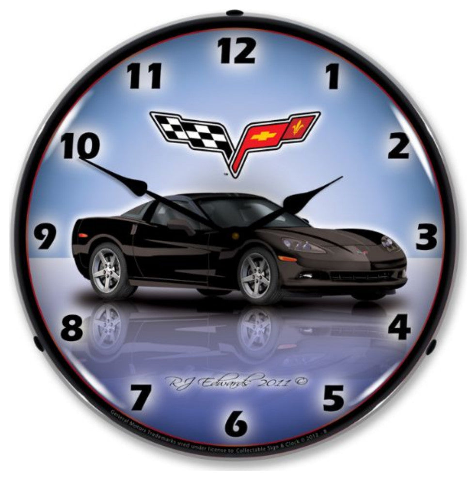 GMRE1112343 C6 Corvette Black Clock