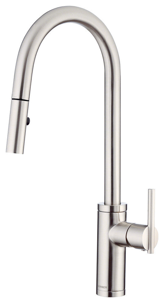 Parma Cafe Pull-Down Kitchen Faucet w/ SnapBack Retraction, Stainless Steel