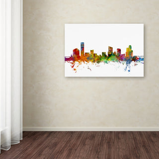 "Grand Rapids, Michigan Skyline" Canvas Art by Michael Tompsett