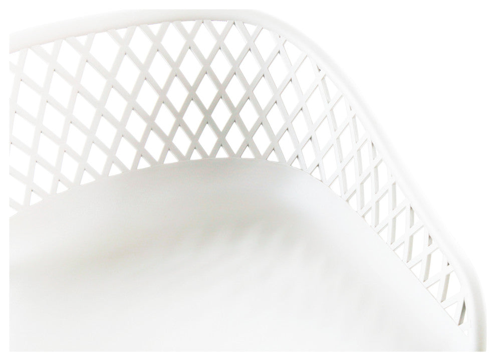 Piazza Outdoor Barstool White, Set of 2