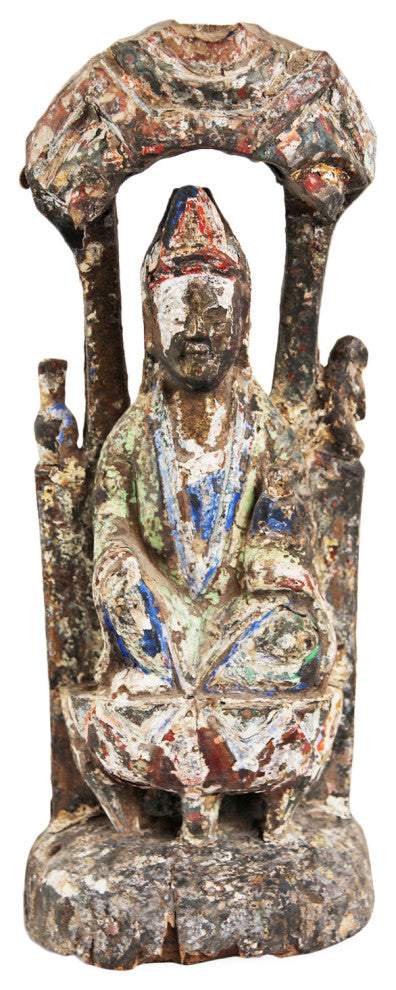 Consigned Wood Quan Yin Figure