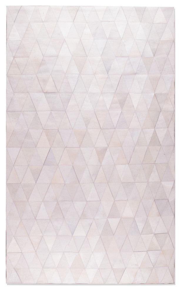Natural Natural Stitch Hide Aprox 5'x8' Mosaik Off-White