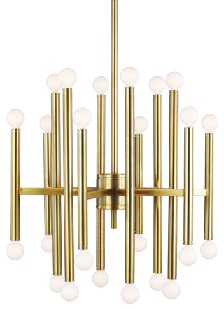 Beckham Modern Medium Chandelier, Burnished Brass