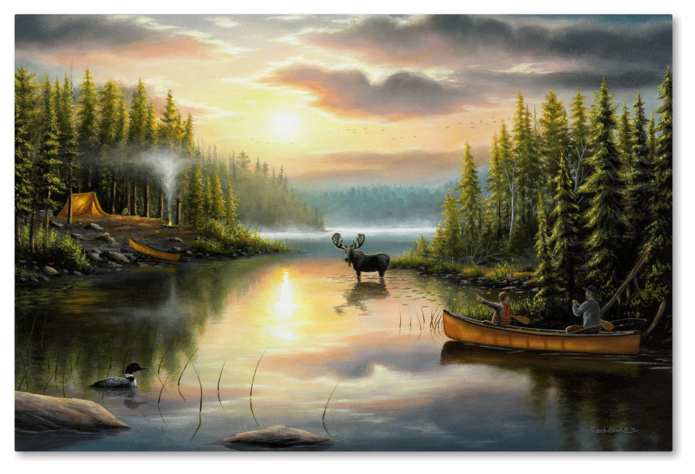 Chuck Black 'Memories With Dad' Canvas Art, 12x19