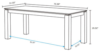 Manhattan Comfort 7-Piece Hamlet and Rockaway Dining