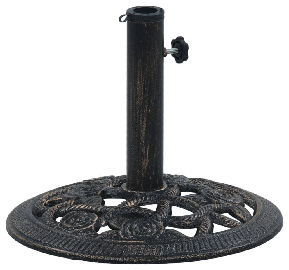Vidaxl Umbrella Base Bronze 9 Kg 15.7" Cast Iron