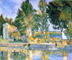 Paul Cezanne Jas de Bouffan the Pool, 20"x25" Wall Decal