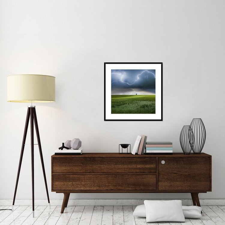 "Someplace In Summer" Framed Digital Print by Franz Schumacher, 32"x32"