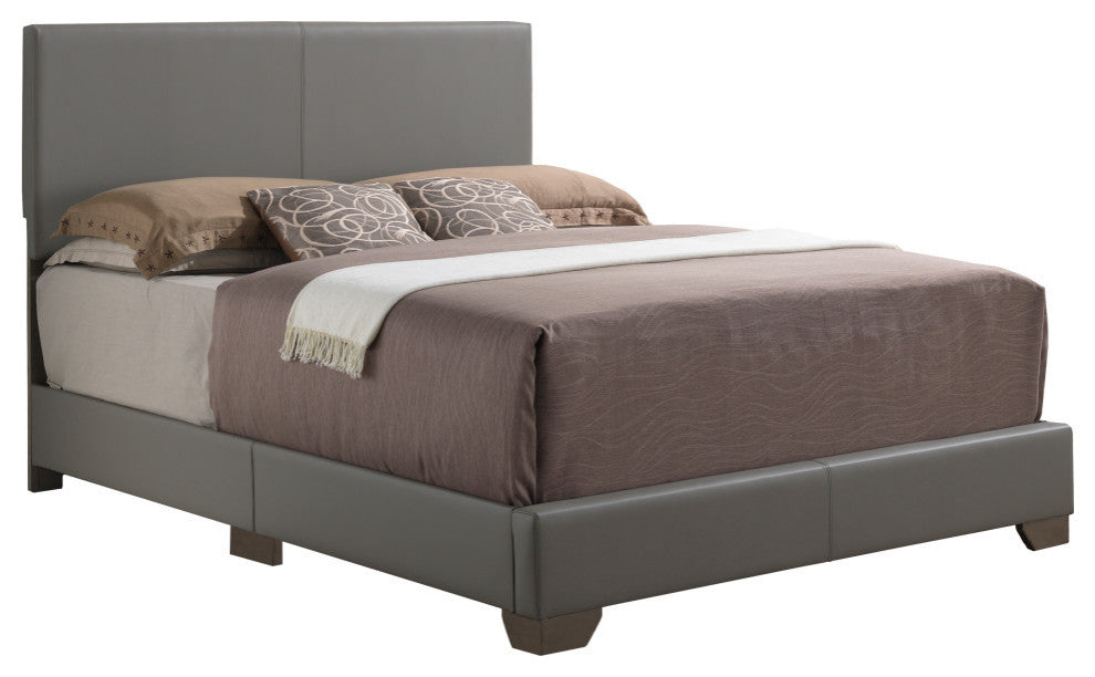 Bed, Gray, Full