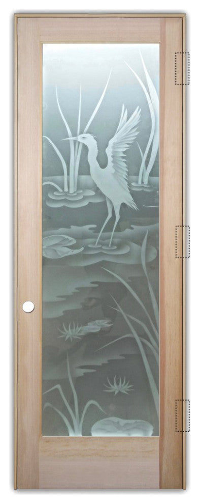 Interior Prehung Door or Interior Slab Door - Cranes A - Douglas Fir (stain...
