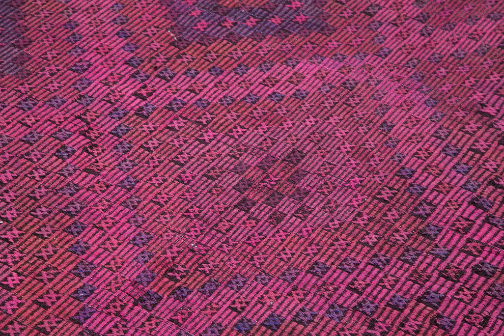 Rug N Carpet - Handwoven Anatolian 5' 11'' x 9' 6'' Unique Wool Kilim Rug