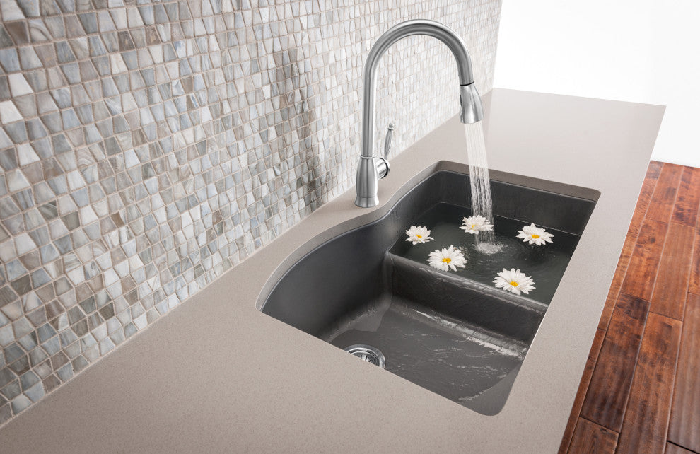 Blanco 441591 Silgranit II Undermount Double-Bowl Sink Kitchen Sink