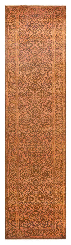 Mogul, One-of-a-Kind Hand-Knotted Area Rug Yellow, 2'7"x13'9"