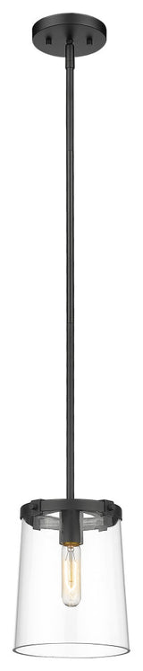 Z-LITE 3032MP-MB 1 Light Mini Pendant, Matte Black