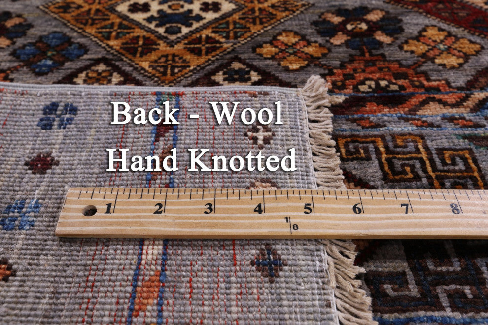 2' 8" X 4' 1" Handmade Khorjin Super Kazak Wool Rug - Q12338