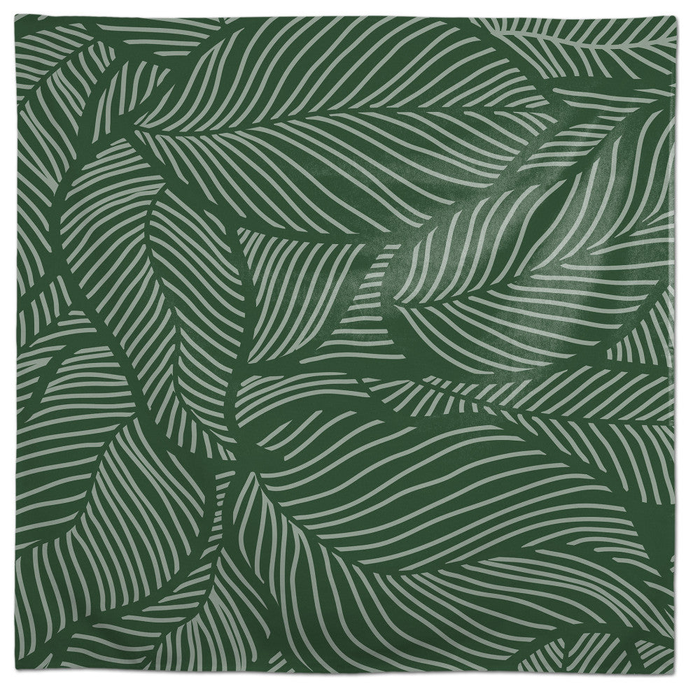 Dense Leaves Green 4 58x58 Tablecloth
