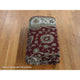 Red Rajasthan Design Half Wool and Half Silk Hand Knotted Rug 5'1" x 7'1"
