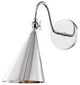 Lupe 1-Light Wall Sconce, Polished Nickel