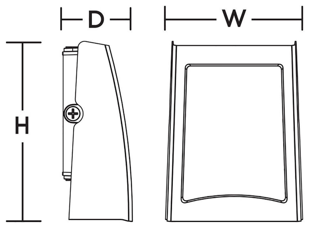 Poly 8" LED Outdoor, 120-277V, 20W, 3 CCT, Bronze