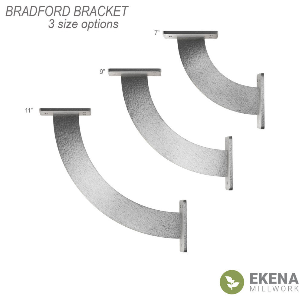 2"x9"x9" Bradford Bracket, Stainless Steel