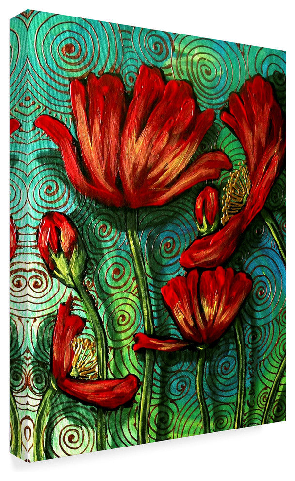 Cherie Roe Dirksen ''Red Poppies 1'' Canvas Art, 18"x24"