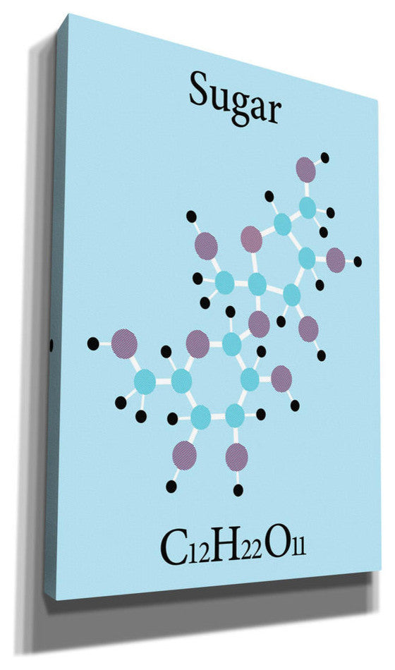 Epic Graffiti 'Sugar Molecule' Giclee Canvas Wall Art, 18"x26"